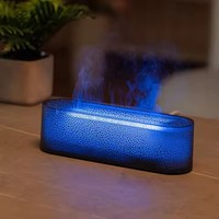 2024 nouveau Portable simulé lave volcan flamme humidificateur d'air coloré changeant Led lumière maison huile essentielle arôme diffuseur