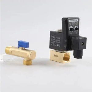 Van xả nước tự động bằng điện từ 1/2 inch cho máy nén khí, có thân bằng đồng thau và hỗ trợ OEM - Product Image 2