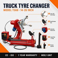Machine à changer les pneus de camion semi-automatique, bras oscillant hydraulique, 14 à 46 pouces