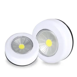 COB LED Touch Cabinet Lamp Button Light LED Night Battery Power Closet Cupboard Bookcase LED Light