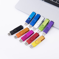Clé USB 2.0 pivotante en métal avec logo personnalisé X619, vente chaude, clé mémoire promotionnelle avec un design unique