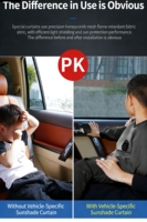 2 pièces Pare-soleil de voiture en maille respirante pour vitres latérales et arrière, protection UV pour bébé, famille, animaux domestiques
