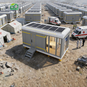 Maison mobile préfabriquée de luxe, isolée thermiquement, à faible coût, <span class=keywords><strong>construction</strong></span> rapide, capsule spatiale modulaire avec panneaux solaires - Product Image 1
