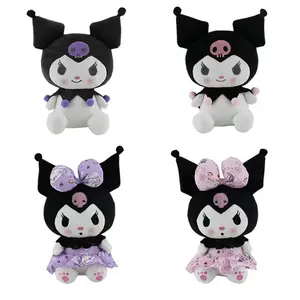 Cartoon Kuromi Stuffed Plush Toy 20cm Kawaii Anime Soft Kids My Melody Action Figure Birthday Christmas Gift