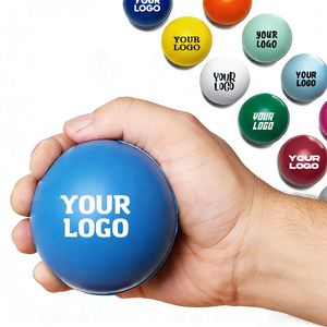 Custom PU Foam Stress Ball Custom Logo Manufacturer Funny Hand Toy Anti PU Foam Soft Stress Ball with Promotion <b>Gift</b> Ball Stress - Product Image 1