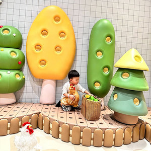 Moetry Hotel Kids Club Aire de jeux intérieure pour enfants sur <span class=keywords><strong>le</strong></span> thème de la ferme, avec jeux de rô<span class=keywords><strong>le</strong></span> vache laitière et jeux souples sur l'agriculture, les fruits et les légumes - Product Image 3