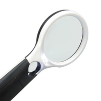 LARREX 3X LED Lights 45X Handheld Mini Pocket Portable Loupe Loupe pour Lire Couture Insecte Hobby Observation 1 An