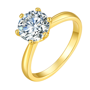 Anillos de Compromiso OLAN con Piedra Preciosa de Moissanita de 1.5ct, Joyería de Moda para Mujer, Plata de Ley 925 - Product Image 3