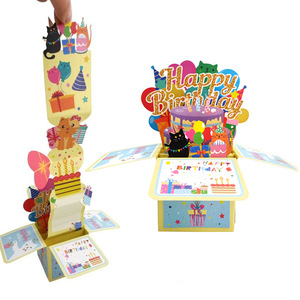 Scatola 3D Estraibile per Festa di <span class=keywords><strong>Compleanno</strong></span> a Tema Gatto con Scenografia di Gatti e <span class=keywords><strong>Auguri</strong></span> di <span class=keywords><strong>Buon</strong></span> <span class=keywords><strong>Compleanno</strong></span> - Product Image 1