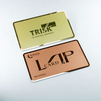 Tarjeta de metal creativa para miembros, tarjetas de visita de metal para mapear a muestras, tarjetas de visita de metal de alta calidad personalizadas