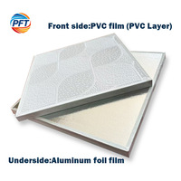 Placa de Techo Cuadrada Moderna de PVC y Yeso, Resistente al Fuego, Impermeable y a la Humedad, para Centros Comerciales, Hoteles, Hospitales, Gimnasios y Talleres