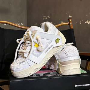 Chunky Skateboard <b>Shoes</b> Fashion Breathable PU Mesh Lining Sneakers Men's Designer Luxury <b>Basketball</b> <b>Style</b> Walking <b>Shoes</b> - Product Image 5