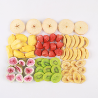 Gezonde Gemengde Fruitchips Jackfruit Perzik Kiwi Aardbei Banaan Bulk Vriesgedroogd Gemengd Gedroogd Fruit Gemengde Gedroogde Fruitchips