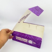 Boîtes d'emballage pour gâteaux au brownie personnalisées, bon marché, en matériaux recyclés, transparentes, avec laminage mat et gaufrage pour contenants cadeaux alimentaires