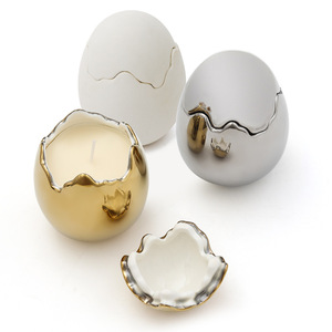 Luxurious Metallic <strong>Egg</strong> Shape Soy Wax Aromatherapy <strong>Candle</strong> Festive Gift Scented <strong>Candles</strong> - Product Image 2