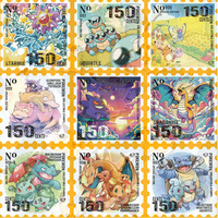 Timbres décoratifs de fan art anime dessinés à la main en aquarelle, très prisés, souvenirs en gros pour les magasins d'articles de loisirs