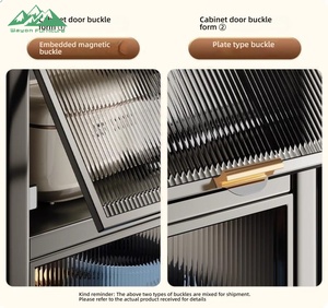 Gabinete de Almacenamiento Comercial de Alta Resistencia con Puerta de Vidrio y 4 Estantes Ajustables para Cocina de Restaurante - Product Image 5