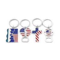 Décapsuleur porte-clés personnalisé drapeau USA, tendance, étanche, léger, souvenir de voyage personnalisé, fournisseur en gros