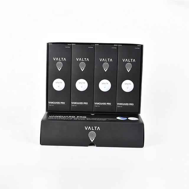 Custom Printed Recyclable Luxury Golf Ball Case Packaging Box Embossing Stamping Matt Lamination Coated Logo Custom Inner Lining