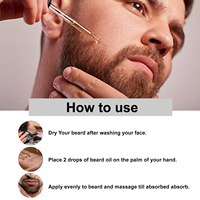 Huile de croissance de barbe à marque privée 100% naturelle et biologique, soin personnel pour hommes, fabricants d'huile et de sérum pour barbe