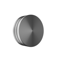 Meilleure vente GRATUITE OEM Logo personnalisé en aluminium de qualité supérieure 55MM 2.2 pouces 2 pièces broyeur d'herbes pour accessoires pour fumeurs