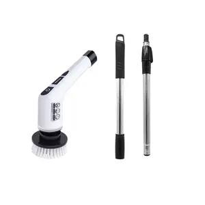 Cordless Cleaning Brush Tub And Floor Tile 360 Power Scrubber Dual Speed With Long Handle For Cleaning Floor Scrubber