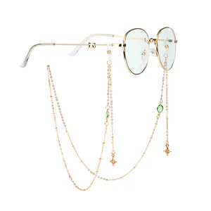 Модные очки цепь аксессуары для глаз, солнцезащитные очки, острыми краями стекла очки ремешок цепочка для очков из звеньев