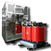 Transformateur sec triphasé à résine moulée SCB13 2500 kVA 10 kV 11 kV 35 kV vers 0,4 kV 480 V Classe H IP20 pour centre de données, hôpital, OEM