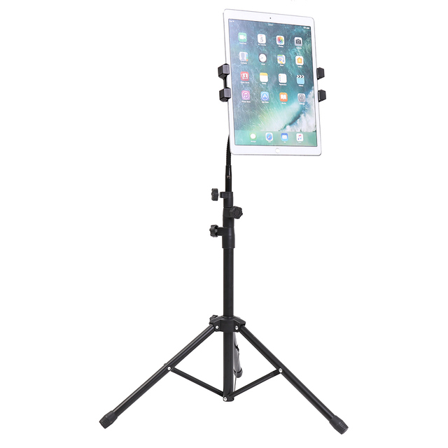 Height Adjustable Tripod Floor Stand Tablet and Phone Holder for Ipad 1 2 3 4