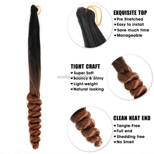 Silky <strong>French</strong> Curl Extension for Women Pre-Stretched Bouncy <strong>Braids</strong> Spanish Curly Crochet <strong>Braids</strong> High Temperature Fiber Afro Wavy - Product Image 6