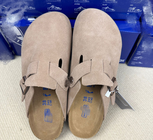 Sandali <span class=keywords><strong>Birkenstock</strong></span> piatti da esterno 2026 in vera pelle scamosciata per uomo e <span class=keywords><strong>donna</strong></span>, con plantare Hana, <span class=keywords><strong>ciabatte</strong></span> solide da casa - Vendita calda - Product Image 5