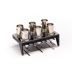 <span class=keywords><strong>2</strong></span>*3 <span class=keywords><strong>BNC</strong></span> nữ Jack ổ cắm góc cạnh RF cáp đồng trục 50ohm cho <span class=keywords><strong>CCTV</strong></span> Phụ Kiện 6GHz <span class=keywords><strong>BNC</strong></span> kết nối - Product Image 3