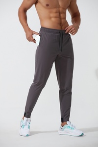 制造商运动男裤尼龙氨纶底加大码慢跑裤黑色口袋运动运动裤 - Product Image 5