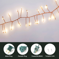 Urlaub Weihnachts baum Lichter 10Meter Led De Navidad Weihnachts schmuck Weihnachts beleuchtung