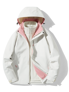 Áo khoác mùa đông ba trong một dành cho nam và nữ Bộ đồ trượt tuyết dày và ấm áp có thể tháo rời chống gió và chống thấm nước - Product Image 3