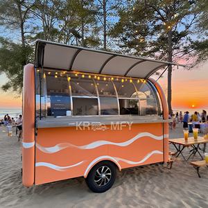 Chariot de restauration mobile en fibre de verre pour snacks, café, kiosque, camion-restaurant, remorque, cuisine mobile avec frites - Product Image 2