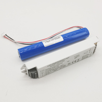 Kit de Iluminación de Emergencia LED con Paquete de Baterías Recargables, Convertidor de Salida Dual CA-CC, Carcasa de Plástico, Autoprueba
