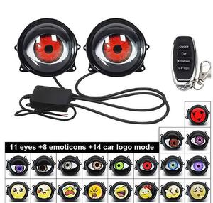 Luz LED RGB Dinámica de 3 Pulgadas para Auto, Ojo de Diablo, DRL, Control Remoto, Lente Decorativa Intermitente, 12V, Universal, Faro Exterior - Product Image 4
