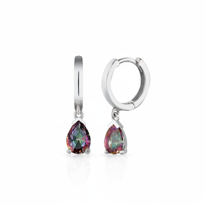 Pendientes Azuris de Plata de Ley 925 con Piedra Mística de Turquía - Product Image 2