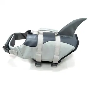 Dog Swimming clothes pet dog life jacket safety vest summer shark mermaid reflective dog life vest for swimming