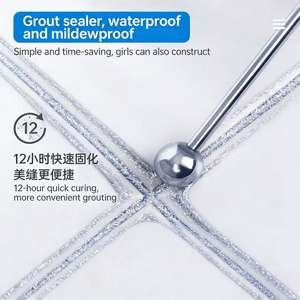 Colle époxy bicomposante haute performance anti-moisissure gris pour joint de finition, agent de beauté pour joints, colle adhésive de construction 400g – Meilleur <span class=keywords><strong>prix</strong></span> - Product Image 2