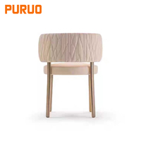 Chaise de comptoir de cuisine de luxe PURUO, velours gris, acier inoxydable doré, miroir, designers italiens, chaises de table à manger coûteuses