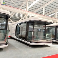 Préfabriqué moderne Installation rapide Espace modulaire Conteneur capsule préfabriqué Maison Dosettes Châssis gonflable