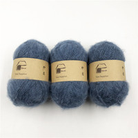 20% polyester 80% acrylique 50g Mode chaud alize puffy molletonnée mélangé fil pour tricoter balle