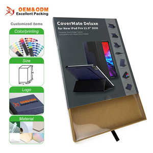 Hộp quà tặng cứng cao cấp tùy chỉnh cho hộp đựng <span class=keywords><strong>iPad</strong></span>, bảo vệ màn hình máy tính bảng, hộp có ngăn kéo trượt - Nhà cung cấp bao bì - Product Image 2