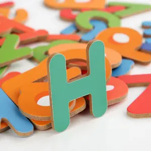 Hot Sale Holz 26 Alphabet Matching Flash Cards Großhandel Buchstaben Lernen Lesen Zauber Praxis Holz Puzzle Spielzeug für Kinder