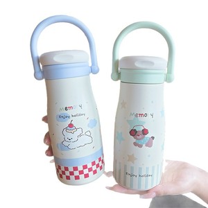 Cartoon Stainless Steel Insulated Water <b>Bottle</b> 500ml With Straw For Students And Women - Product Image 4