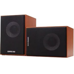 Altavoz USB Mini Loyfun M30, Sistema de Audio Multimedia con Gabinete de Madera Estéreo - Product Image 1
