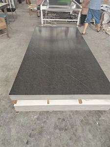 Thiết kế hiện đại TV nền nội thất PVC nhiều lớp Tấm Đá Cẩm Thạch mô hình vàng UV tấm đá cẩm thạch PVC tường Bảng điều khiển - Product Image 3