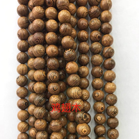 Vente en gros de perles en vrac chapelet bricolage perle de prière wengé if bois de thuja bois ébène bois de santal palissandre brin de perles en bois pour bijoux